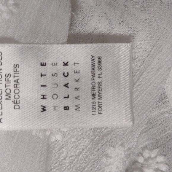 White House Black Market sheer boho chic blouse - Picture 7 of 12